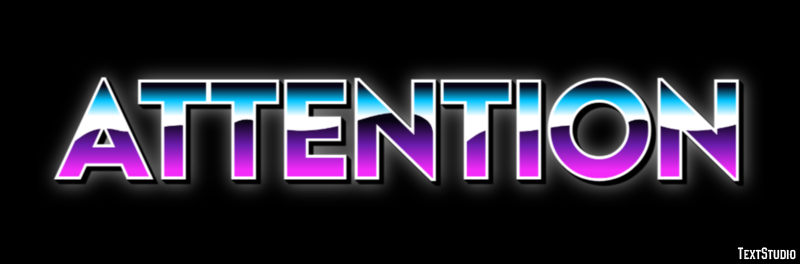 Attention Efecto de Texto