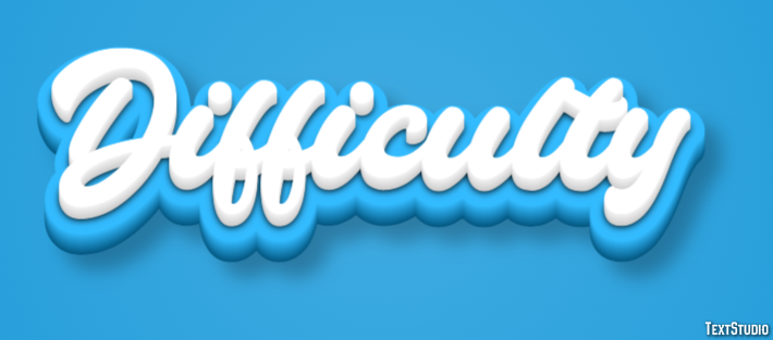 Difficulty Text Effect