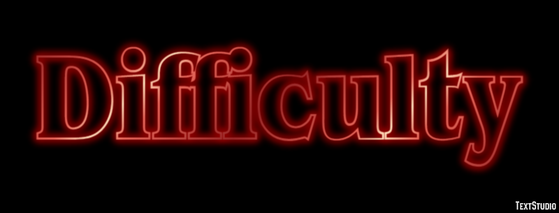 Difficulty Text Effect
