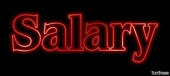 Salary Efeito de texto