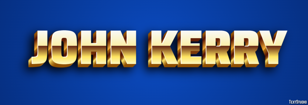 John Kerry Text effect