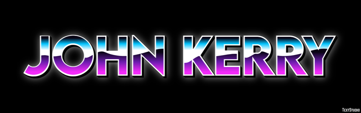 John Kerry Text effect