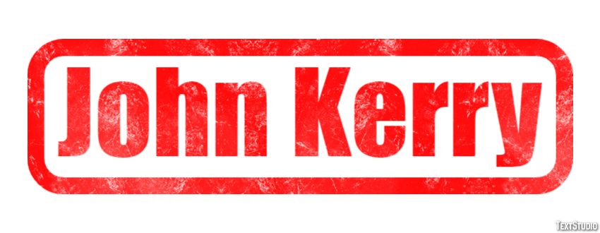 John Kerry Text effect