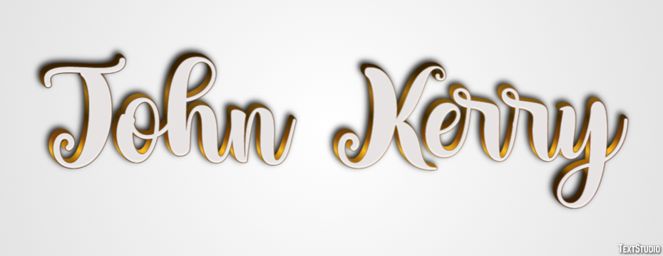 John Kerry Text effect