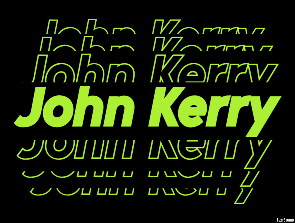 John Kerry Efecto de Texto