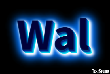 Wal Tekst Effect