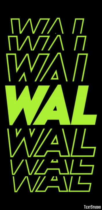 Wal Efecto de Texto