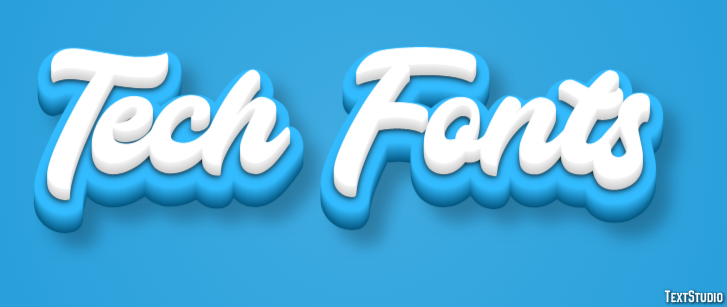 Tech Fonts Text Effect