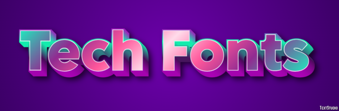 Tech Fonts Text Effect