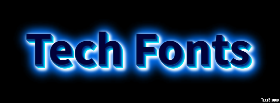 Tech Fonts Text Effect