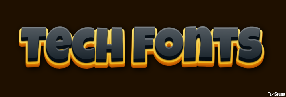Tech Fonts Text Effect