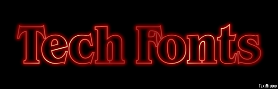 Tech Fonts Text Effect