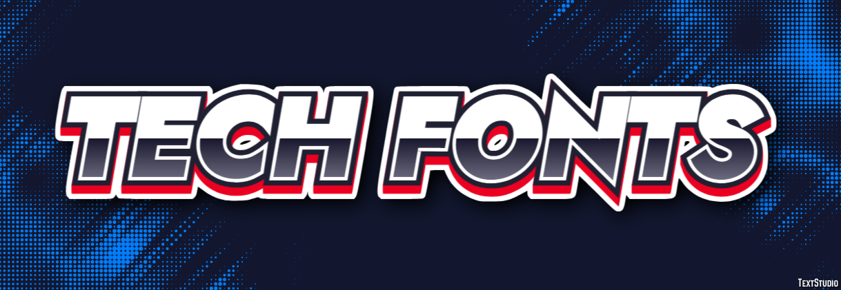 Tech Fonts Text Effect