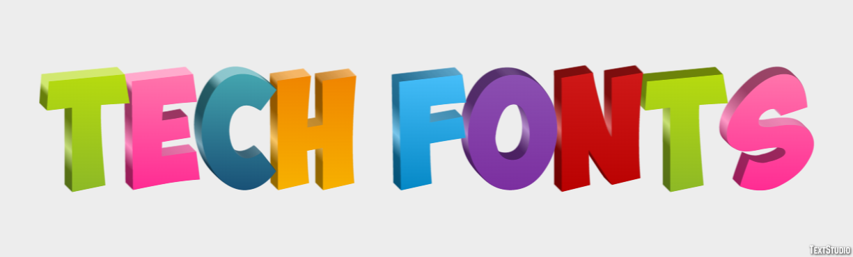 Tech Fonts Text Effect