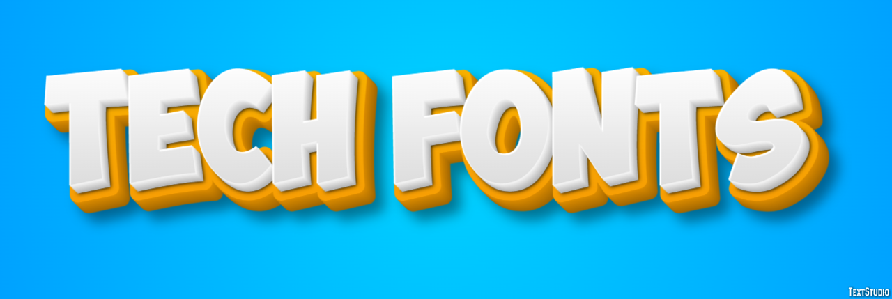 Tech Fonts Text Effect