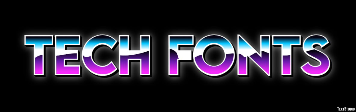 Tech Fonts Text Effect