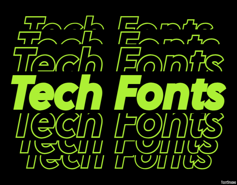 Tech Fonts Text Effect