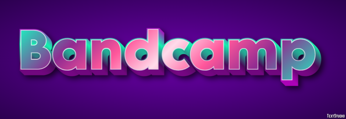 Bandcamp Efecto de Texto