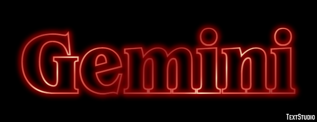 Gemini Tekst effect