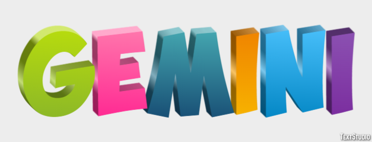 Gemini Tekst effect
