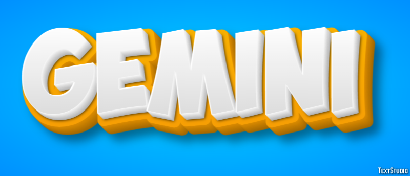 Gemini Tekst effect