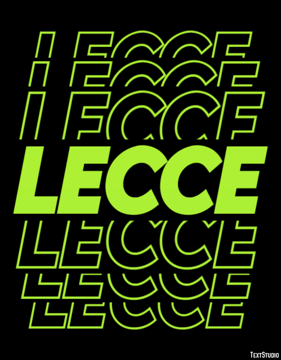 Lecce Efekt tekstowy