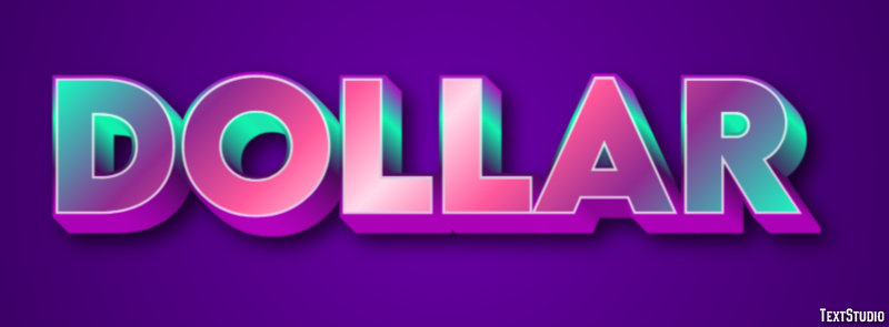 Dollar Effet de Texte