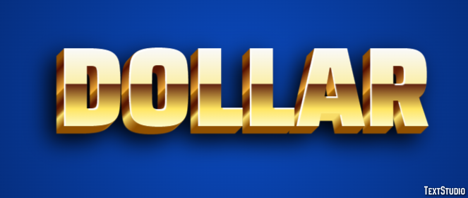 Dollar Effet de Texte