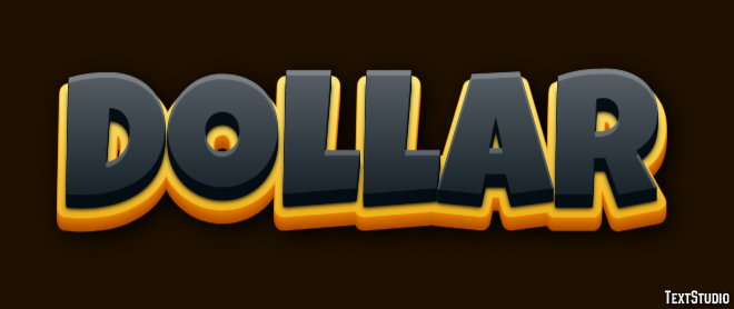 Dollar Effet de Texte