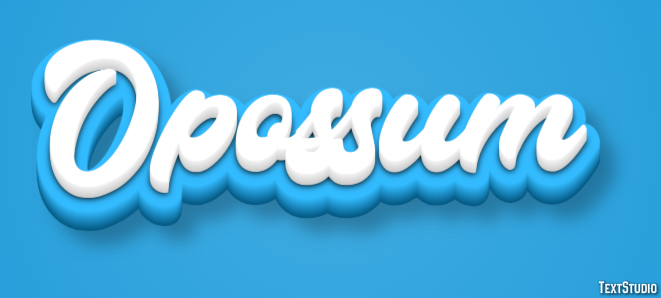 Opossum Texteffekt