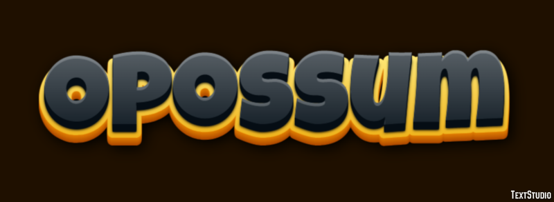 Opossum Texteffekt