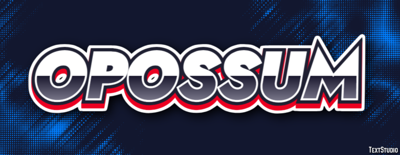 Opossum Texteffekt