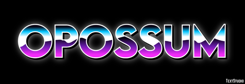 Opossum Texteffekt