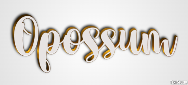 Opossum Texteffekt