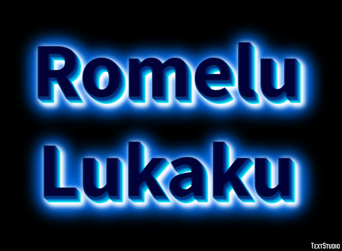 Romelu Lukaku Text Effect