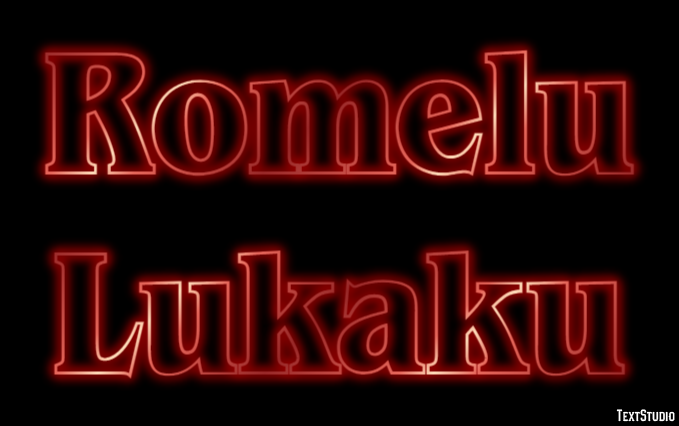 Romelu Lukaku Efeito de texto
