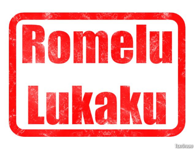 Romelu Lukaku Efecto de texto