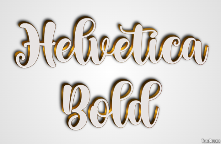 Helvetica Bold Effet de Texte