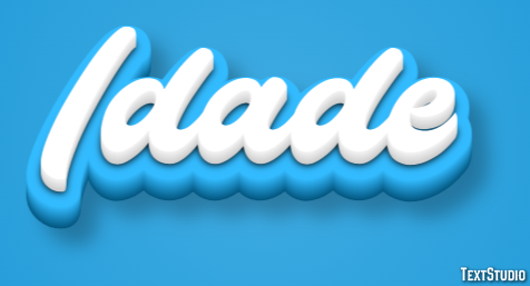 Idade Efecto de texto