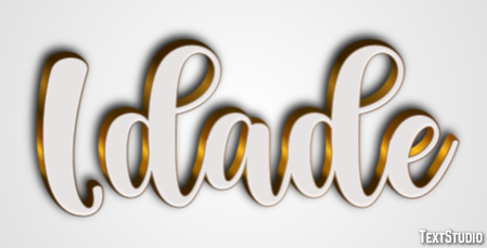 Idade Efecto de texto