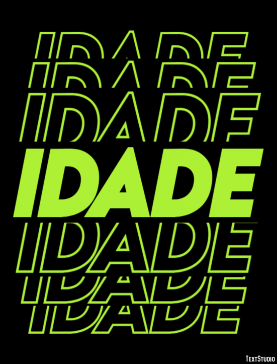 Idade Efecto de texto