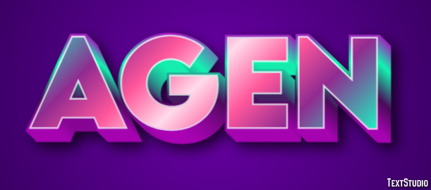 Agen Efecto de texto