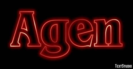 Agen Efecto de texto