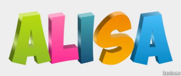 Alisa Text Effect