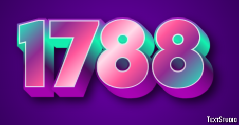 1788 Text Effect