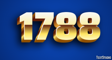 1788 Text Effect