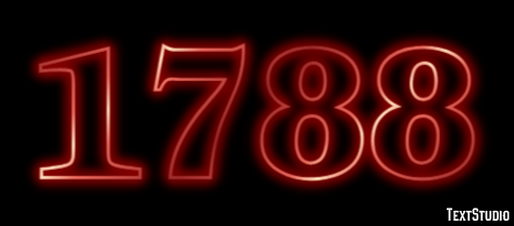 1788 Text Effect