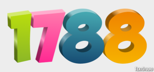 1788 Text Effect