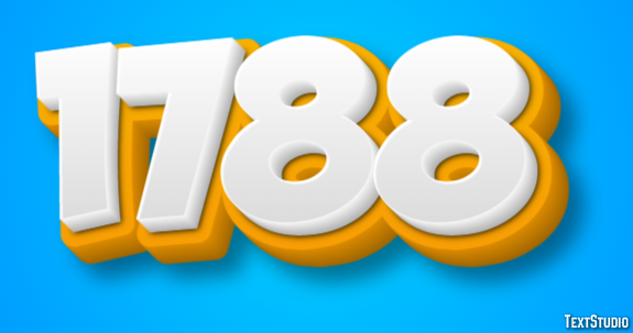 1788 Text Effect