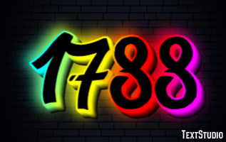 1788 Text Effect